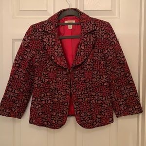 Two tone pink and black jacket/blazer